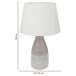 Lámpara de mesa de cerámica Lámpara de mesa de cerámica Blanco/ Gris