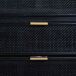 Cómoda de madera y rejilla Cómoda de madera y rejilla Negro