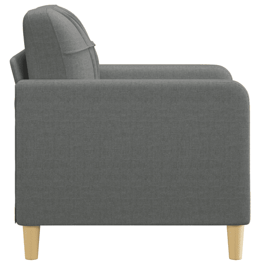 vidaXL Poltrona 60 cm tecido cinzento-escuro