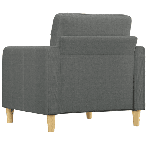 vidaXL Poltrona 60 cm tecido cinzento-escuro