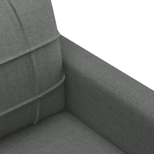 vidaXL Poltrona 60 cm tecido cinzento-escuro