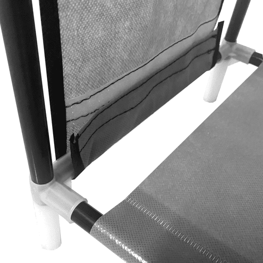 Sapateira modular de metal Nyana Home até 21 pares 95x90x27cm, 4 bolsos laterais, 4 alturas Cinza.