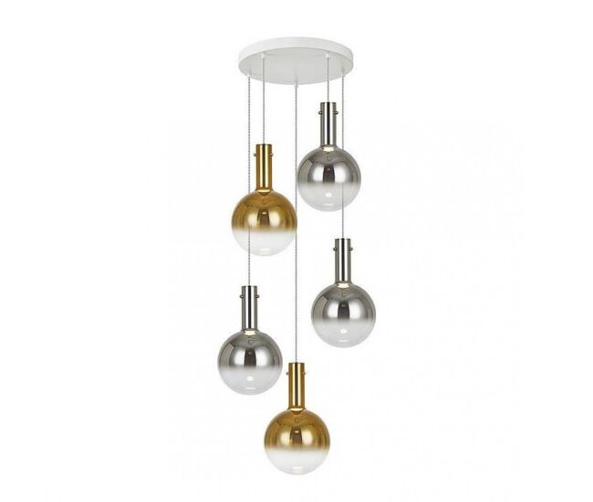 Lampara de techo metal color blanco/gris/oro serie matices 55cm
