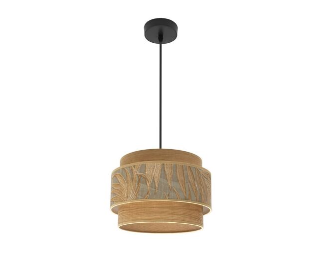 Lampara de techo metal color negro serie samoa 30cm
