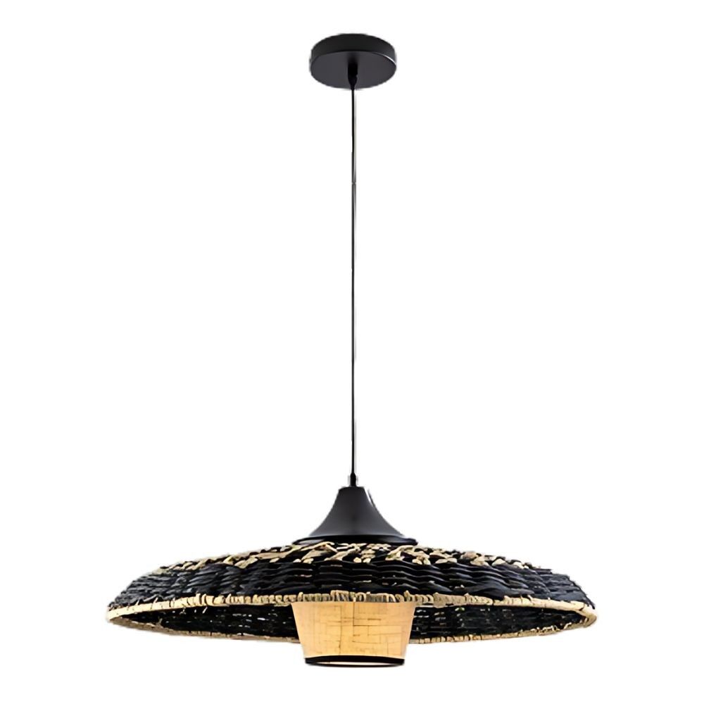Lampara de techo metal color negro serie fiji 60cm
