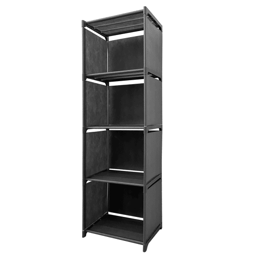 Prateleira de Organização 5 Pisos PVC e Tecido Nyana Home 125x41x29 cm