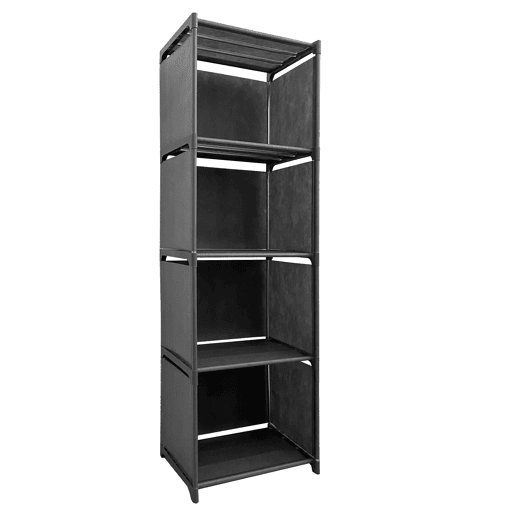 Prateleira de Organização 5 Pisos PVC e Tecido Nyana Home 125x41x29 cm