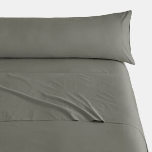 Conjunto de Lençóis Três Peças de Microfibra Verde Lisa Cama 200cm Donegal Collections