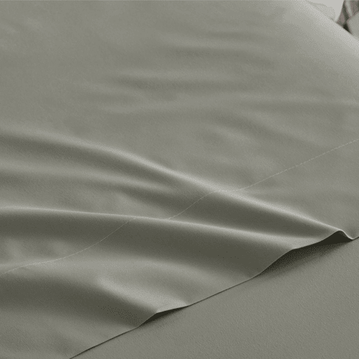 Conjunto de Lençóis Três Peças de Microfibra Verde Lisa Cama 200cm Donegal Collections