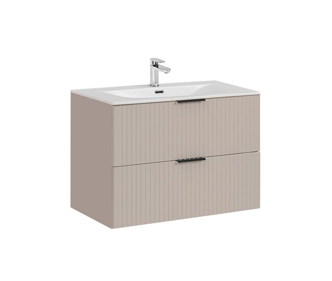 Mueble lavabo individual encastrado 80cm adriel cachemira