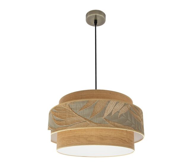 Lampara de techo metal color dorado serie samoa 50cm