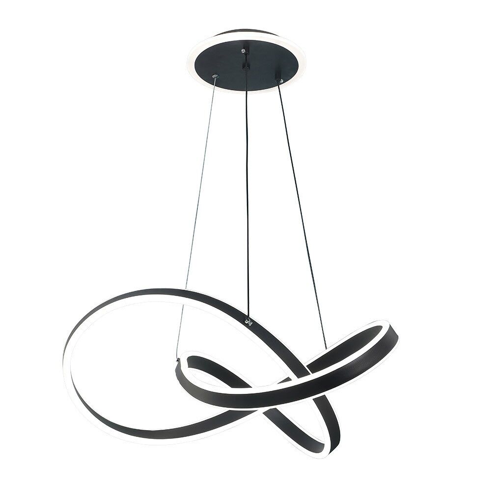 Lampara de techo metal color negro serie nantes 52cm