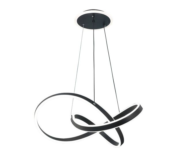 Lampara de techo metal color negro serie nantes 52cm