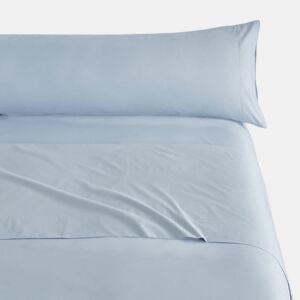 Conjunto de Lençóis Três Peças de Microfibra Celeste Lisa Cama 180cm Donegal Collections