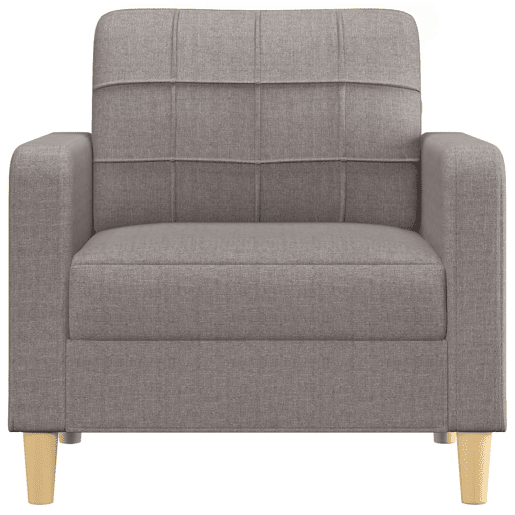 vidaXL Poltrona tecido 60 cm cinzento-acastanhado vidaXL Poltrona tecido 60 cm cinzento-acastanhado