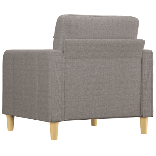 vidaXL Poltrona tecido 60 cm cinzento-acastanhado vidaXL Poltrona tecido 60 cm cinzento-acastanhado