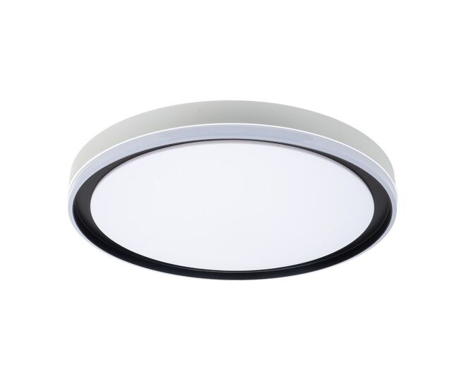 Plafon de techo metal color blanco serie claribel 50cm