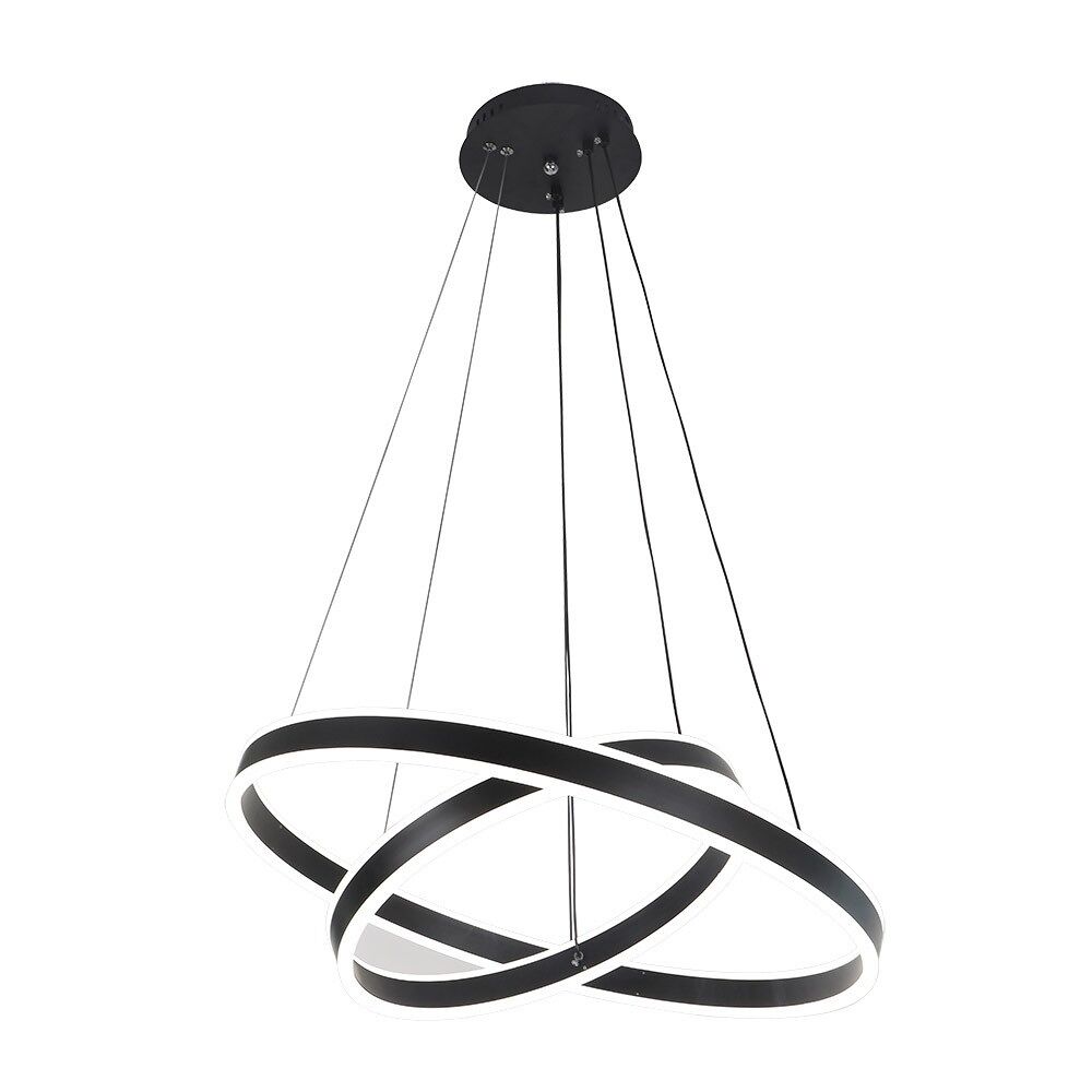 Lampara de techo metal color negro serie lion 60cm