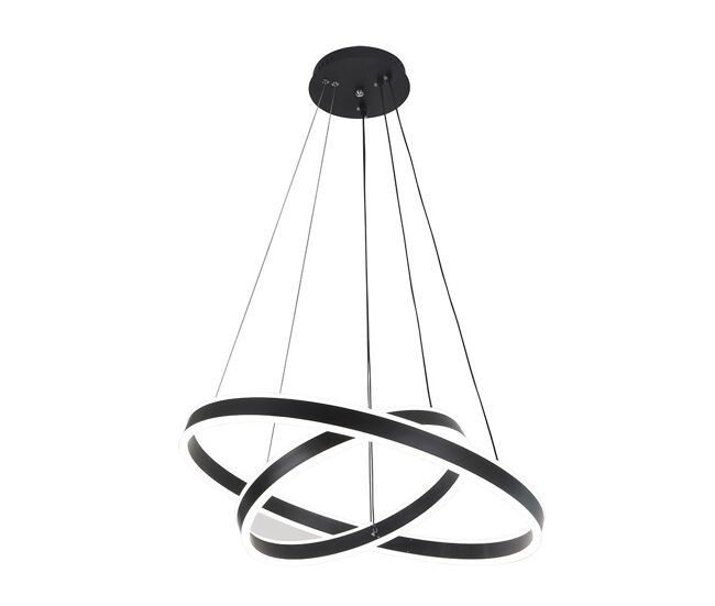 Lampara de techo metal color negro serie lion 60cm