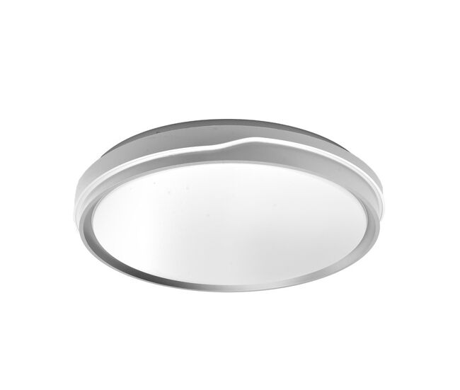 Plafon de techo metal color blanco serie anuar 50cm