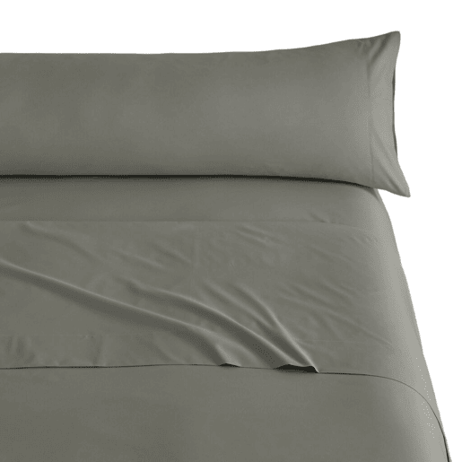 Conjunto de Lençóis Três Peças de Microfibra Verde Lisa Cama 180cm Donegal Collections