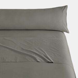 Conjunto de Lençóis Três Peças de Microfibra Verde Lisa Cama 180cm Donegal Collections