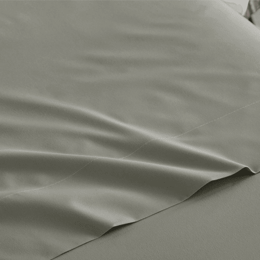 Conjunto de Lençóis Três Peças de Microfibra Verde Lisa Cama 180cm Donegal Collections