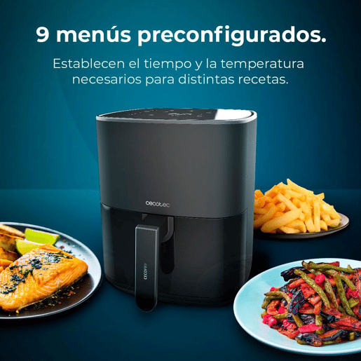 Cecotec Fritadeira dietética digital de 1500 W com 5,5 l de capacidade.