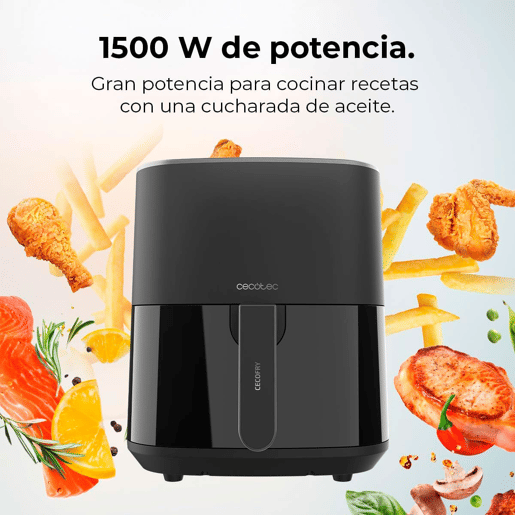 Cecotec Fritadeira dietética digital de 1500 W com 5,5 l de capacidade.