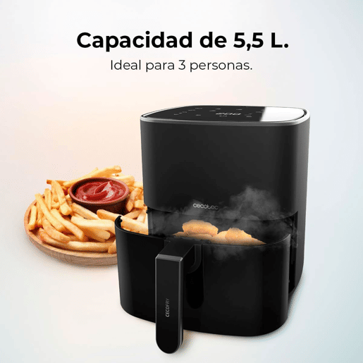 Cecotec Fritadeira dietética digital de 1500 W com 5,5 l de capacidade.
