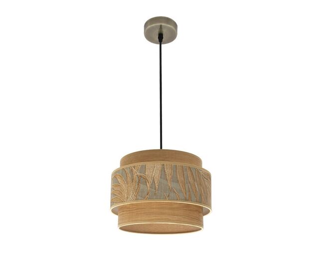 Lampara de techo metal color dorado serie samoa 30cm