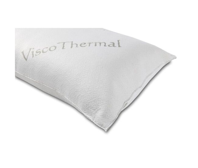 Pack 4 almohadas viscothermal con núcleo copos viscoelásticos 70cm
