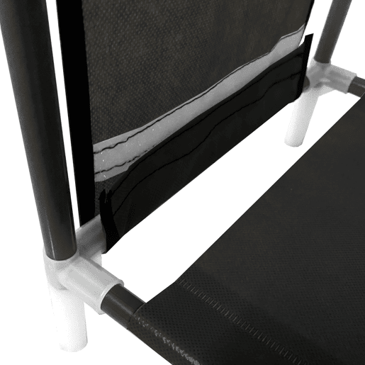 Sapateira modular de metal Nyana Home até 21 pares 95x90x27cm, 4 bolsos laterais, 4 alturas Preto.