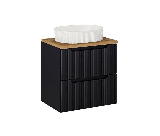 Mueble lavabo individual 2 cajones Riva 60