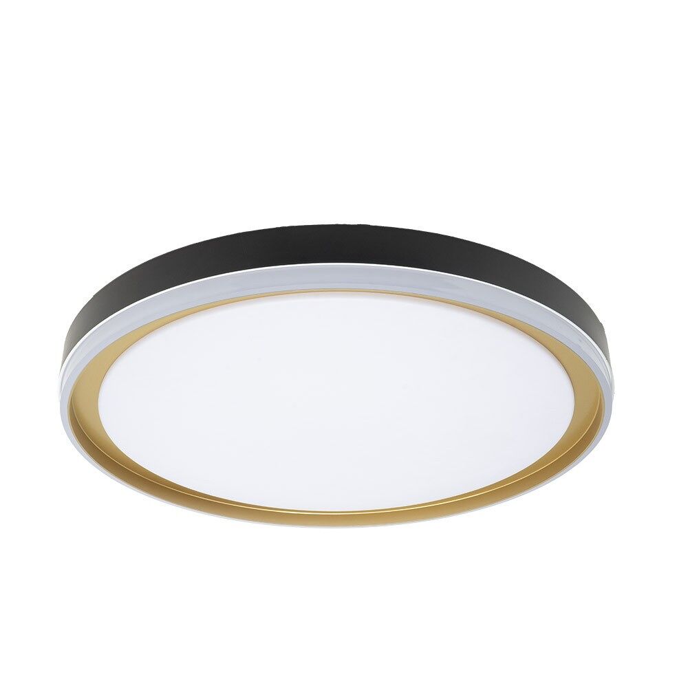 Plafon de techo metal color negro serie claribel 50cm