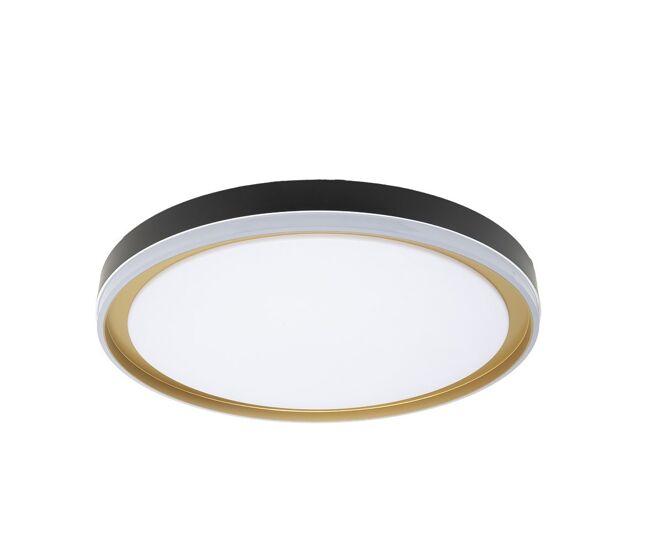 Plafon de techo metal color negro serie claribel 50cm