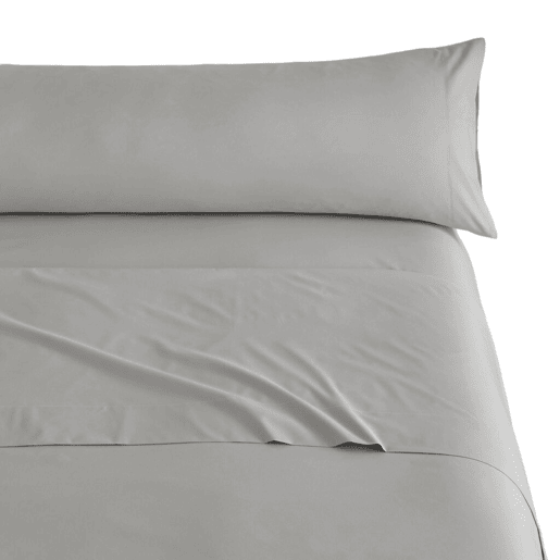 Conjunto de Lençóis Três Peças de Microfibra Perla Lisa Cama 180cm Donegal Collections