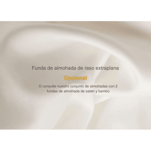 Almofada Plana para Pessoas que Dormem de Barriga para Baixo S Tecido de Bambu Antiacaros e Capa de Bambu Extra