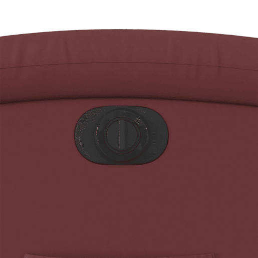 vidaXL Poltrona reclinável elétrica couro artificial vermelho tinto vidaXL Poltrona reclinável elétrica couro artificial vermelho tinto
