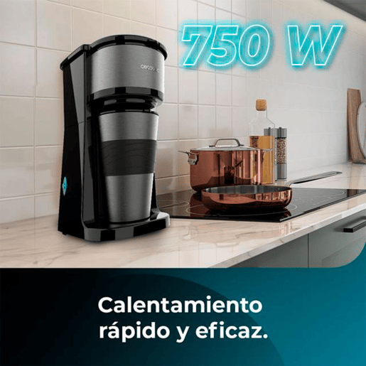 Cecotec Máquina de café de filtro com garrafa térmica portátil.
