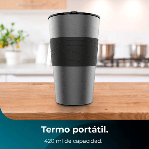 Cecotec Máquina de café de filtro com garrafa térmica portátil.