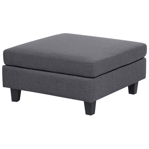 Sofá de canto modular UNSTAD Tecido Cinzento escuro com repousa-pés 5 lugares à esquerda