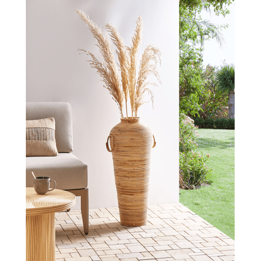 Jarro decorativo ELATIA Rattan 70 cm Natural