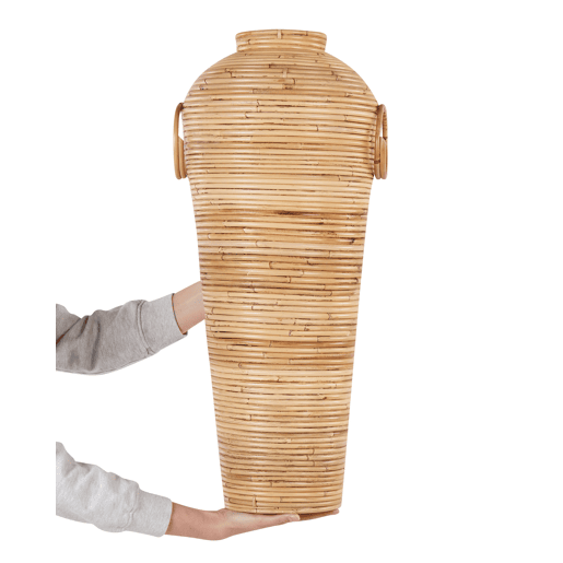 Jarro decorativo ELATIA Rattan 70 cm Natural