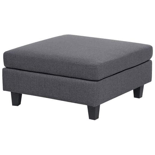 Sofá de canto modular UNSTAD Tecido Cinzento escuro com repousa-pés 4 lugares à esquerda