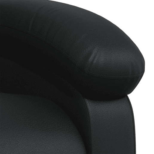 vidaXL Poltrona reclinável couro artificial preto
