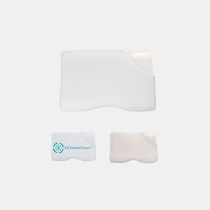 Almofada Ergonômica DE LUXE com Fronha Refrescante ICE FreshTouch, 3 Fronhas de almofada: ICE, Bambu e algodão veludo