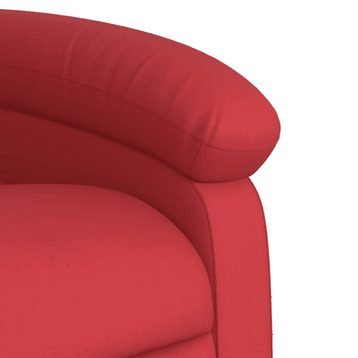 vidaXL Poltrona massagens reclinável elétrica couro artif. vermelho vidaXL Poltrona massagens reclinável elétrica couro artif. vermelho