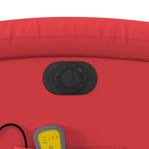 vidaXL Poltrona massagens reclinável elétrica couro artif. vermelho vidaXL Poltrona massagens reclinável elétrica couro artif. vermelho