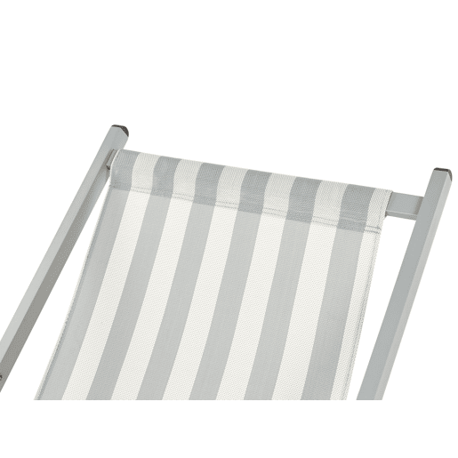 Cadeira de praia dobrável LOCRI II Metal Cinzento claro